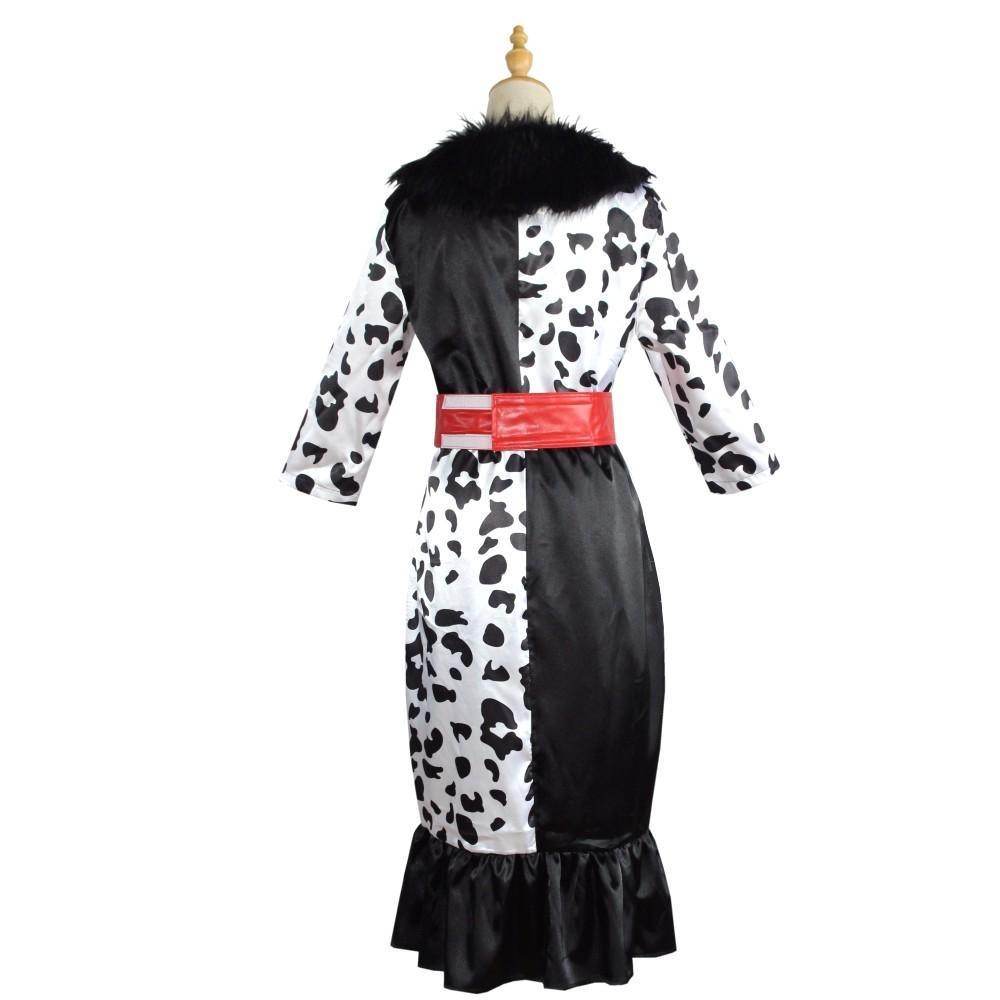 Evil Madame Costume Cruella De Vil cosplay dress 101 Dalmatians - Ecosfun