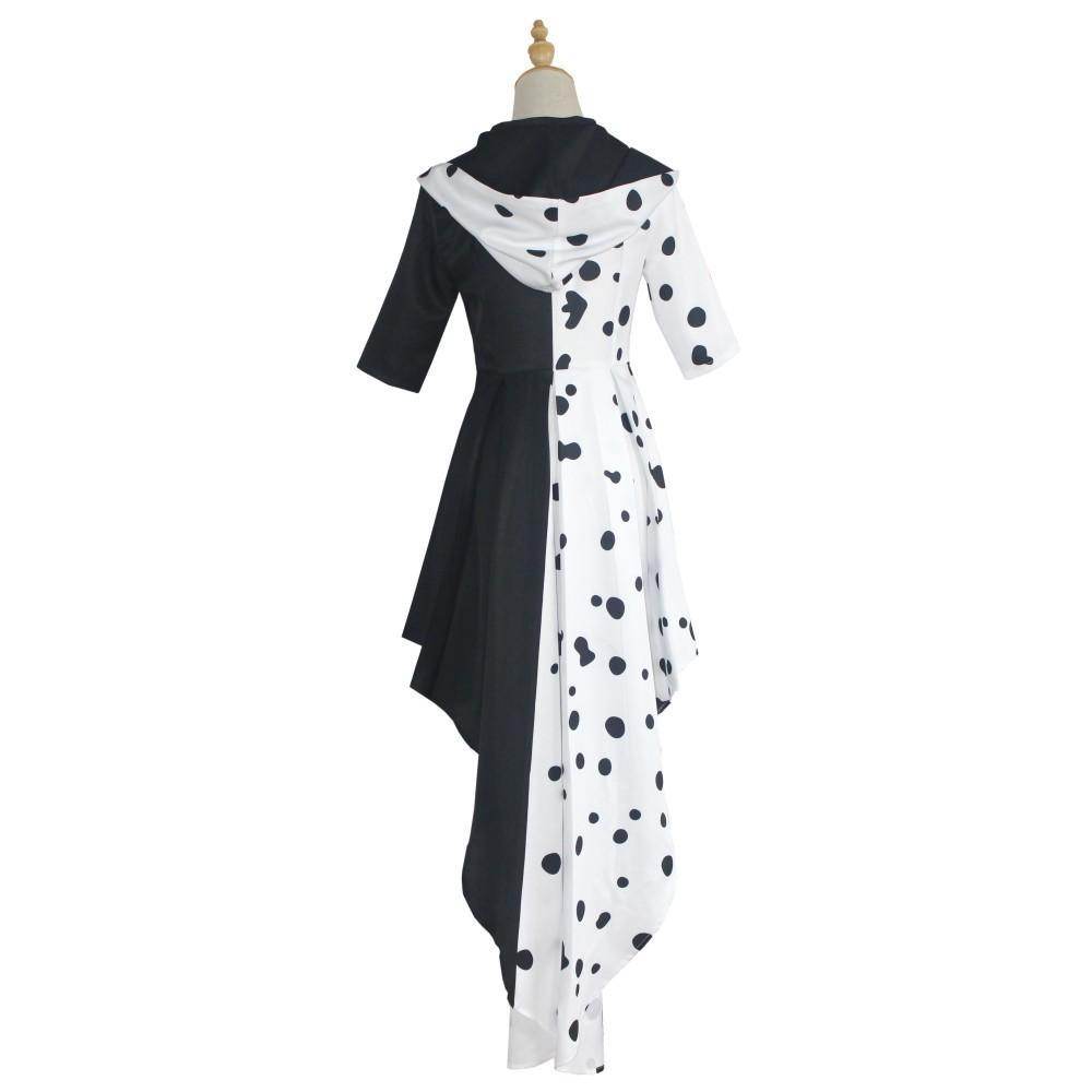 Evil Madame Costume Cruella De Vil cosplay dress 101 Dalmatians - Ecosfun