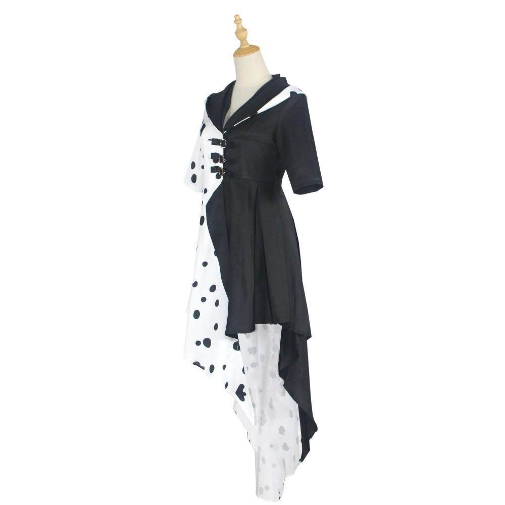 Evil Madame Costume Cruella De Vil cosplay dress 101 Dalmatians - Ecosfun