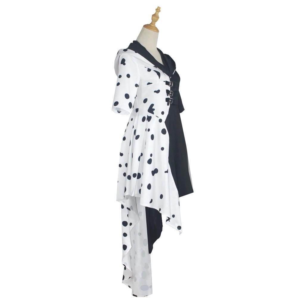 Evil Madame Costume Cruella De Vil cosplay dress 101 Dalmatians - Ecosfun
