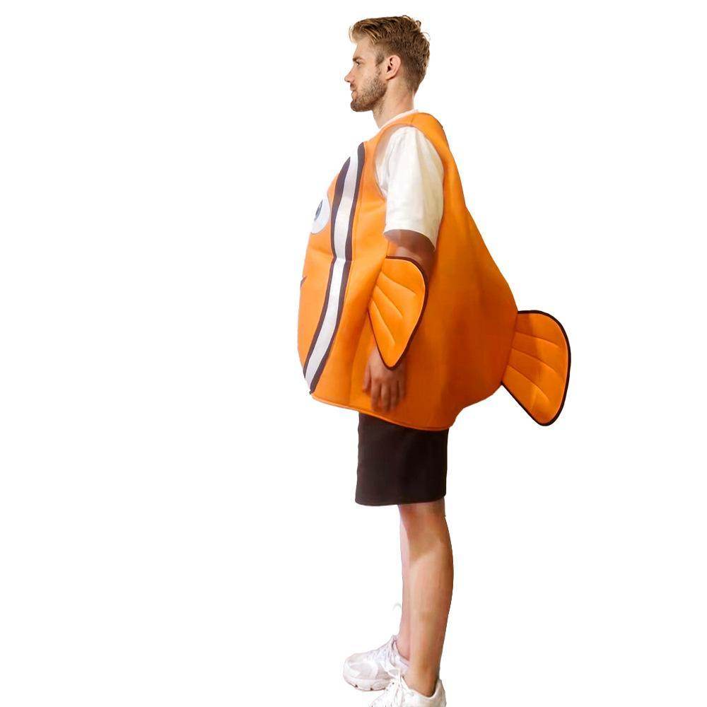 Finding Nemo Clownfish Compound Sponge Party halloween Costumes for Adult - Ecosfun