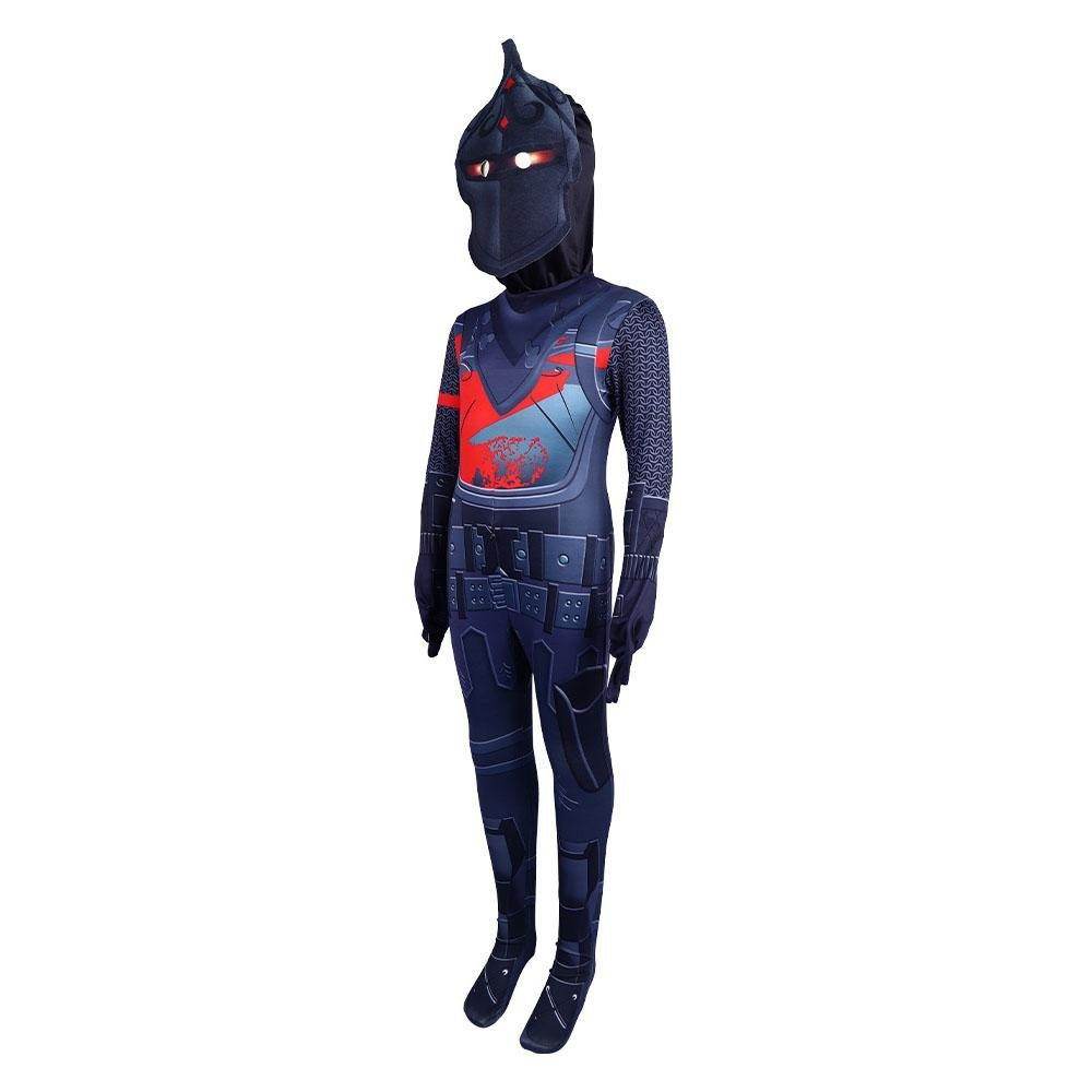 Fortnite Boy Black Knight Costume Jumpsuit for Kids - Ecosfun