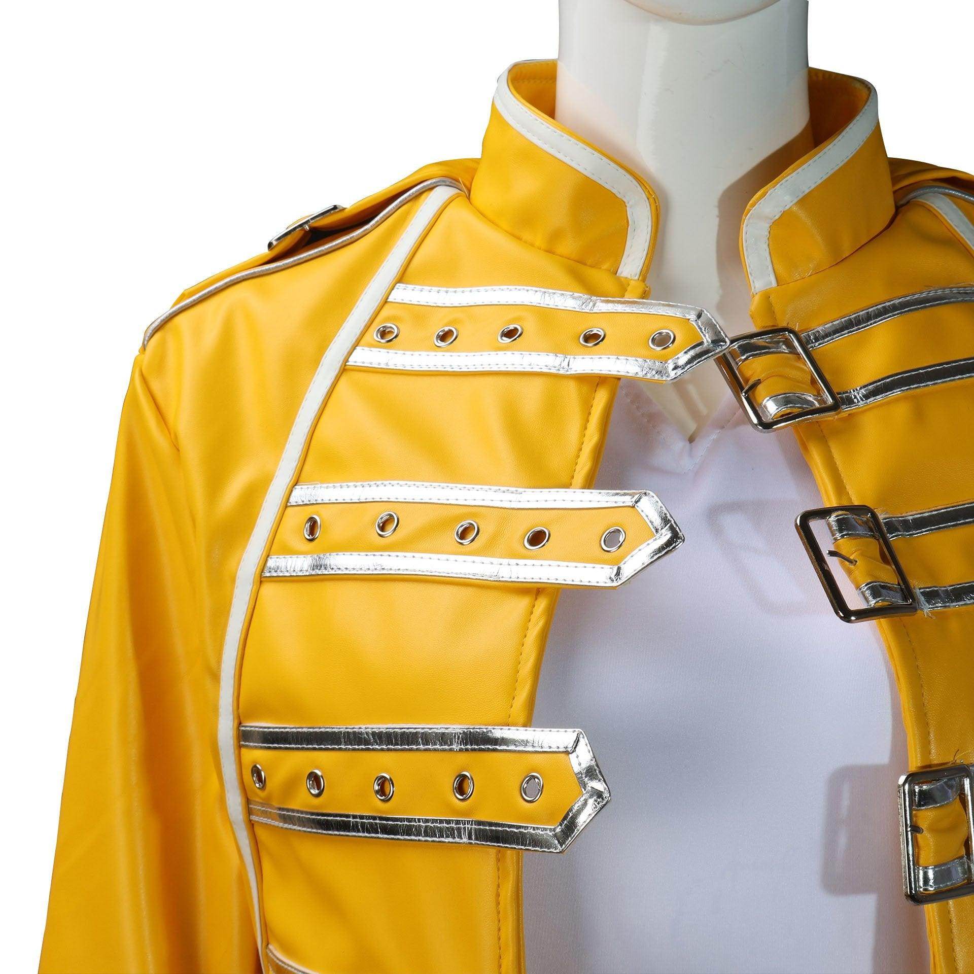 Freddie Mercury Cosplay Costume Queen's Lead Singer Outfit for Adults - Ecosfun