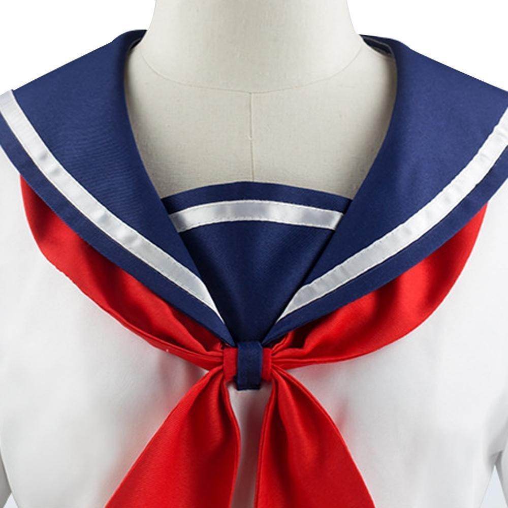 Game Yandere Simulator Cosplay Costume Uniform JK School Uniform Outfit Sailor Suit T-shirt Skirt for Women - Ecosfun