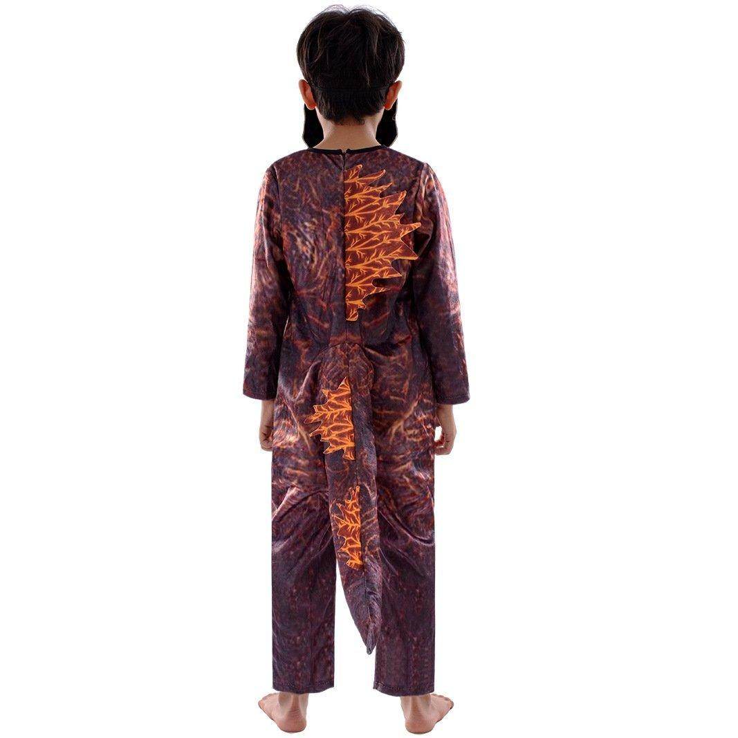 Halloween New Cosplay Fire Godzilla Kids Costume - Ecosfun