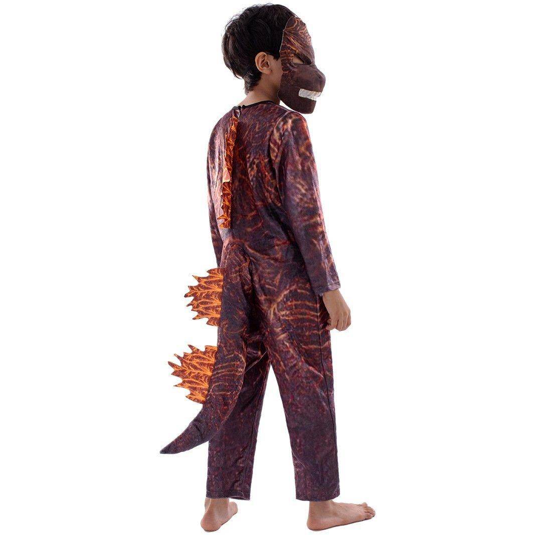 Halloween New Cosplay Fire Godzilla Kids Costume - Ecosfun