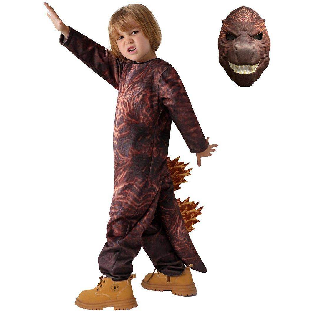 Halloween New Cosplay Fire Godzilla Kids Costume - Ecosfun
