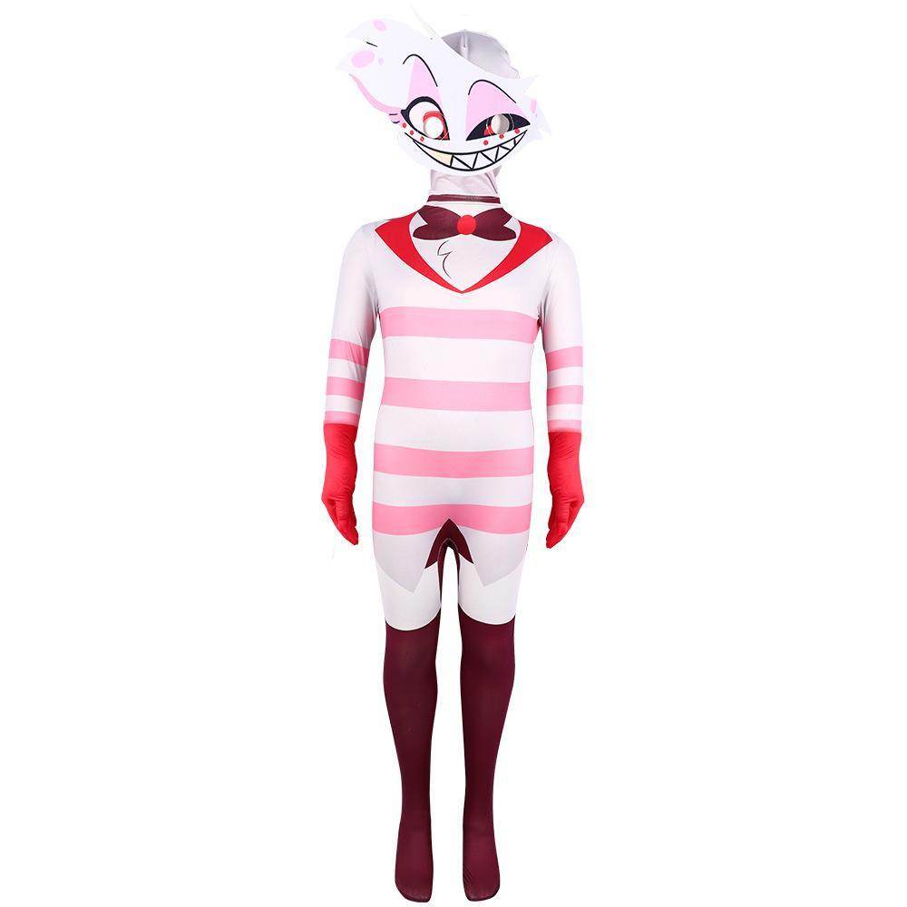 Hazbin Hotel Angel Dust AD Jumpsuit Adult Kids Cosplay Costume Carnival - Ecosfun