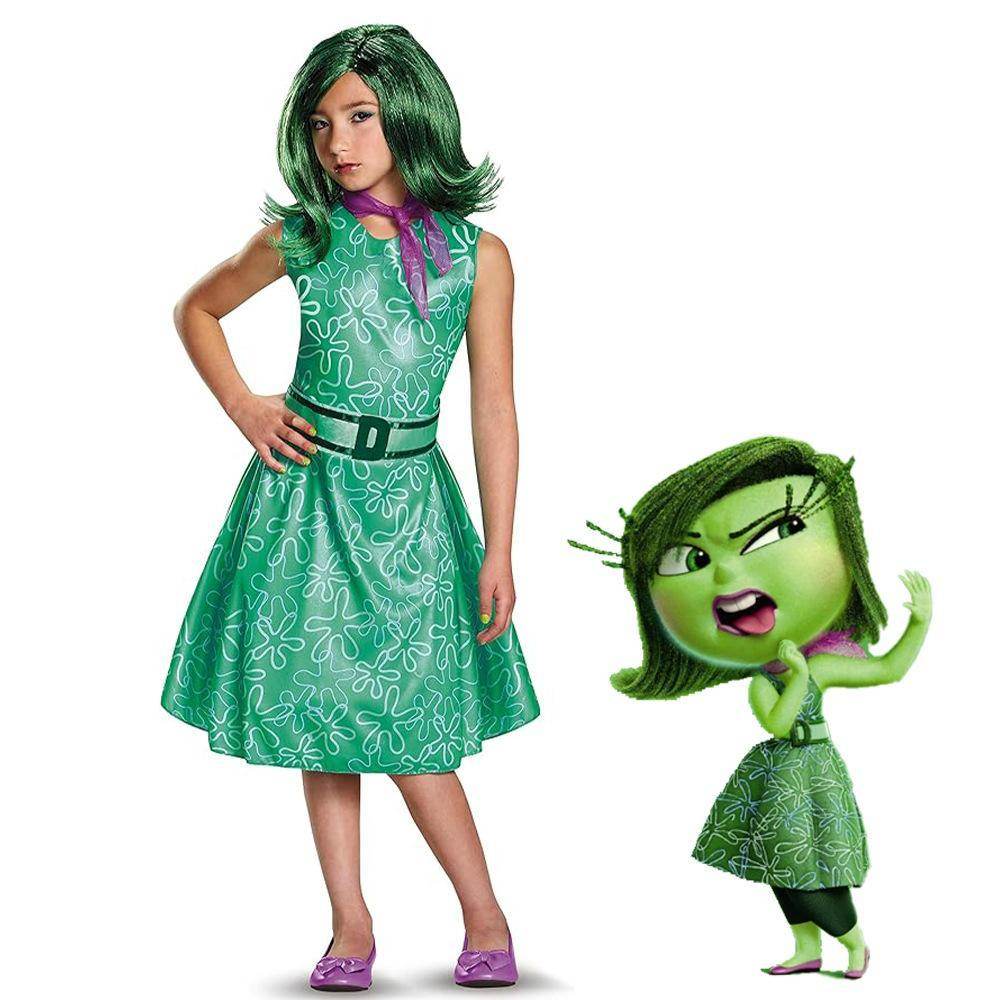 Inside Out 2 Joy Anger Fear Sadness Disgust cosplay costumes dress for the Halloween stage show - Ecosfun