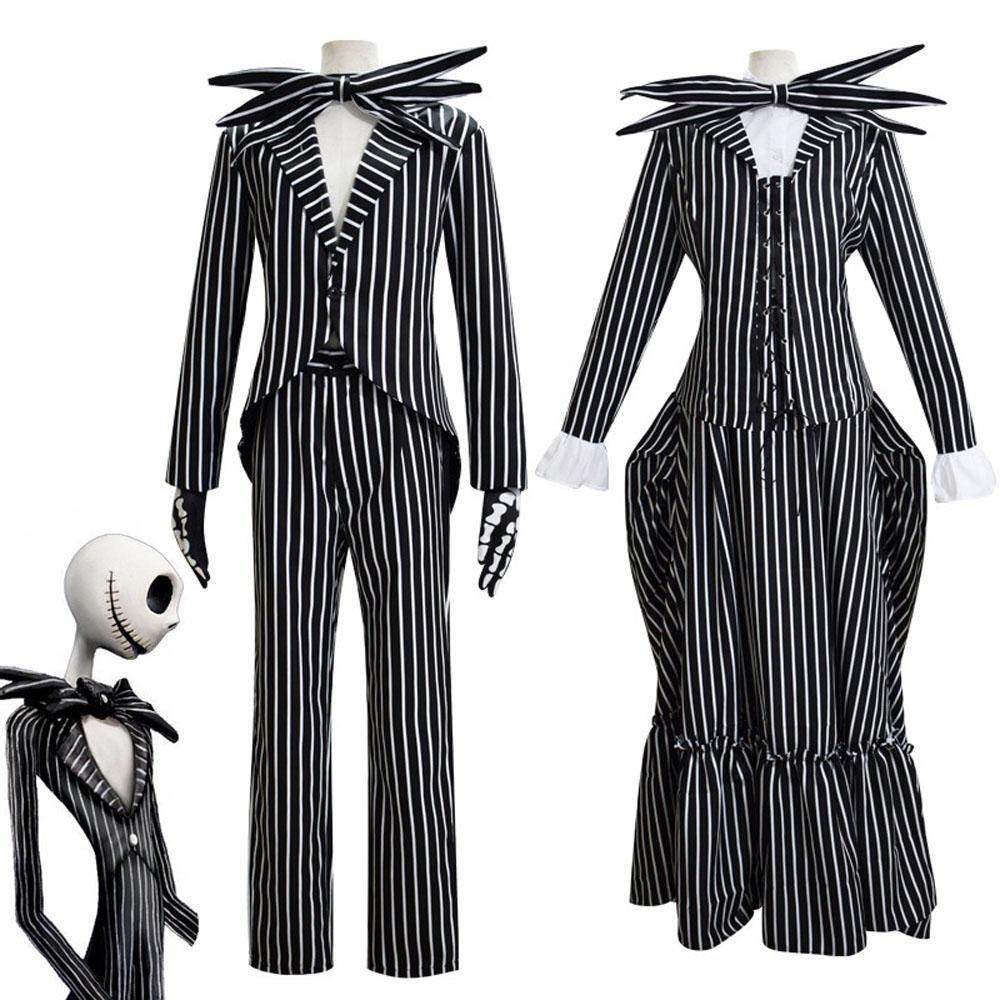 Jack Skellington Couples Costume Nightmare Before Christmas For Women Men - Ecosfun