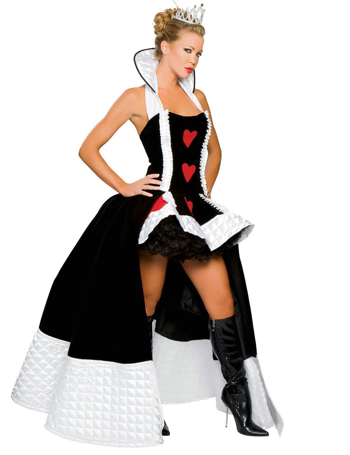 Poker Queen of Hearts Fancy Dress Cosplay Costume Queen Dress Cosplay Costume