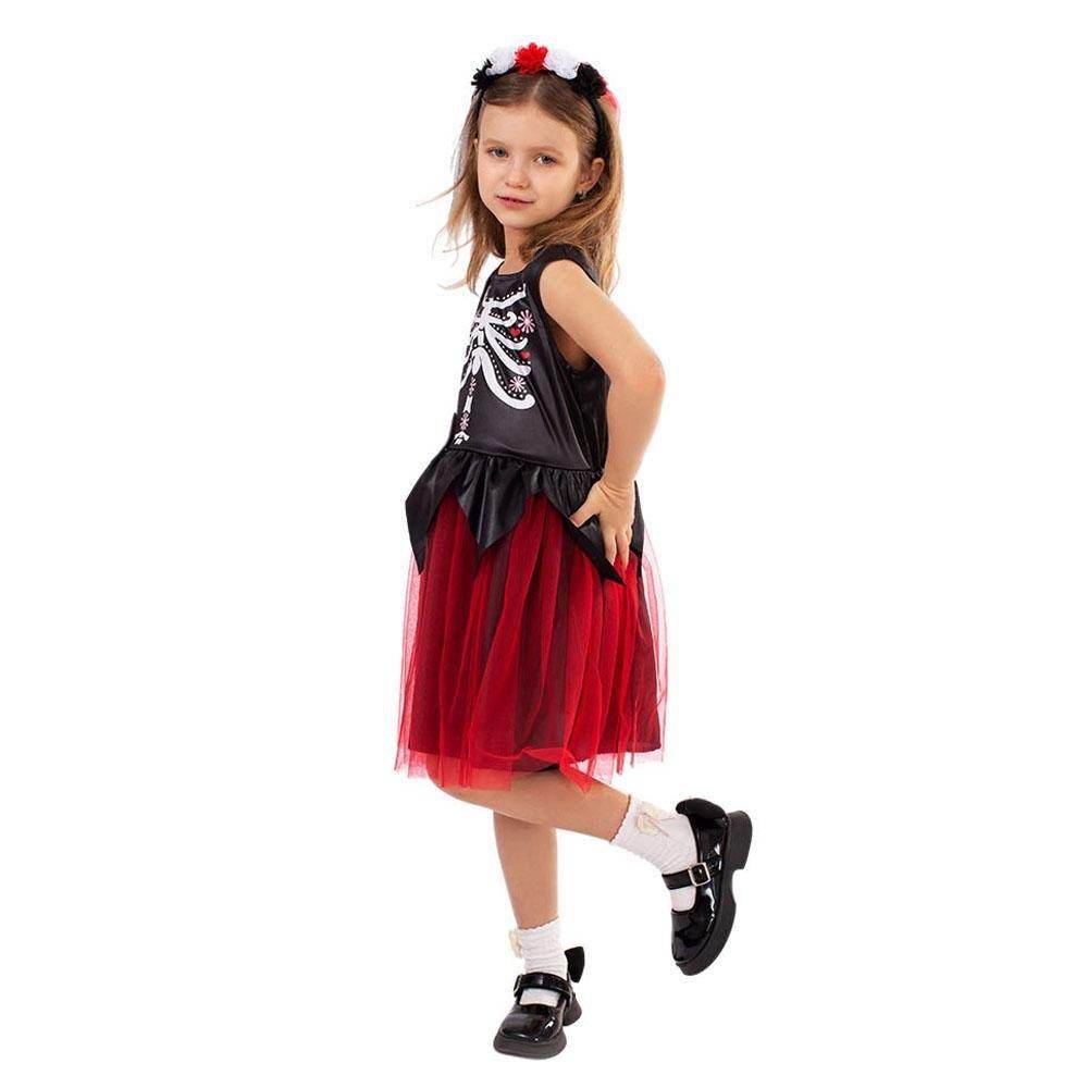 Kids' Day of the Dead Cosplay Costume Doomsday Revenant Halloween Party Outfit - Ecosfun