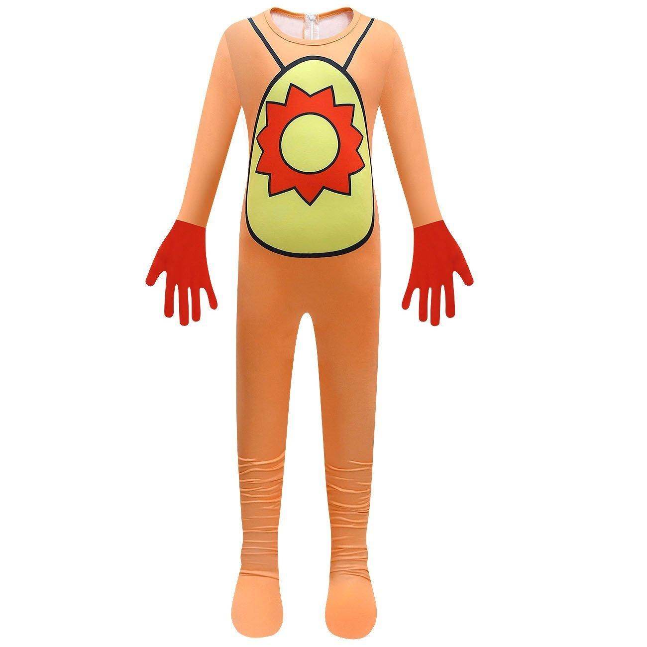 Kids' Smiling Critters Horror Jumpsuit Scary Animal Role Play Costume with Bag - Ecosfun