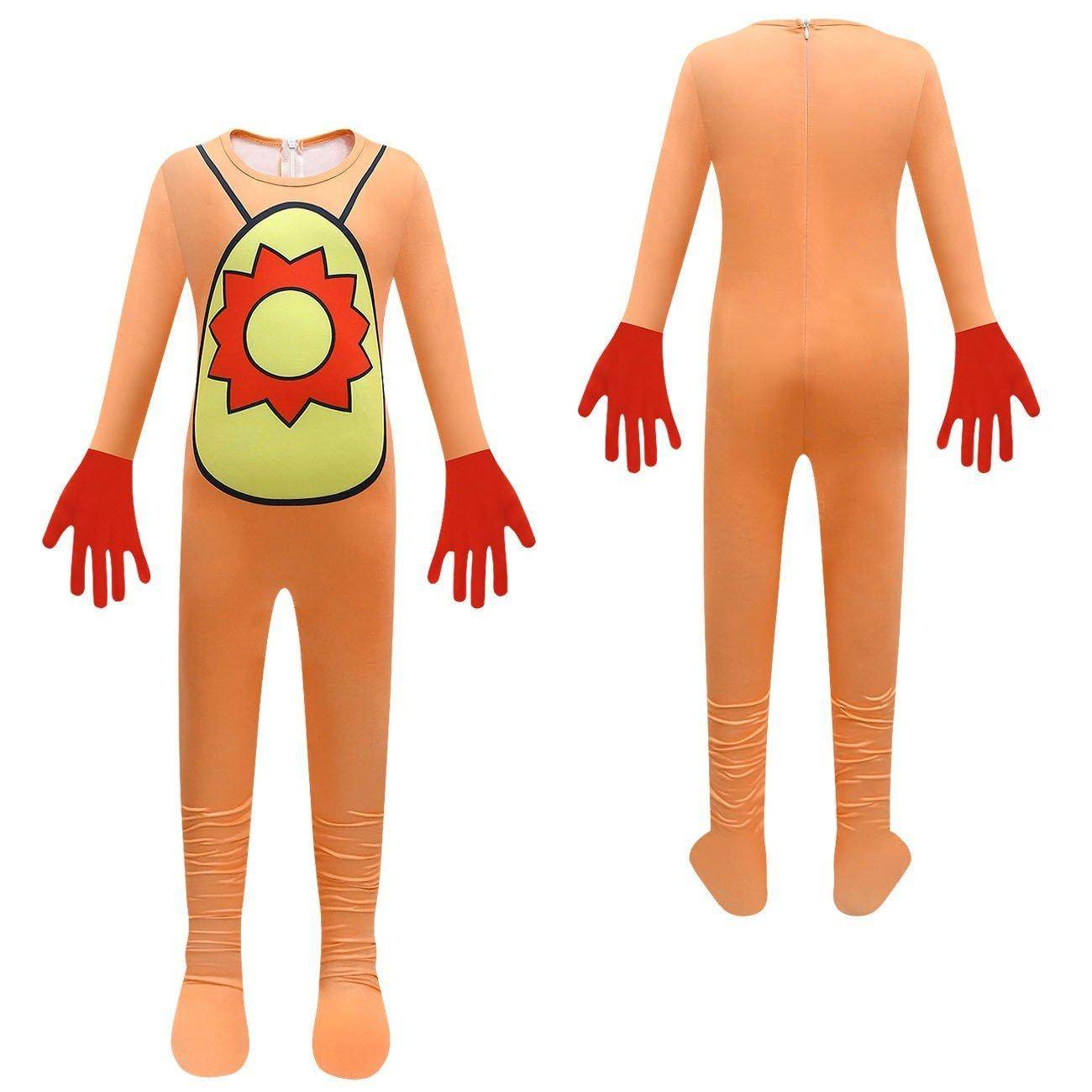 Kids' Smiling Critters Horror Jumpsuit Scary Animal Role Play Costume with Bag - Ecosfun