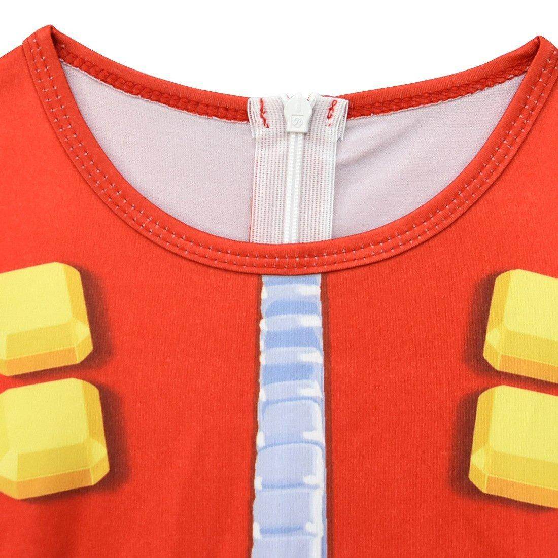 Kids Sonic The Hedgehog Dr. Eggman Cosplay Zentai Jumpuit Costume - Ecosfun