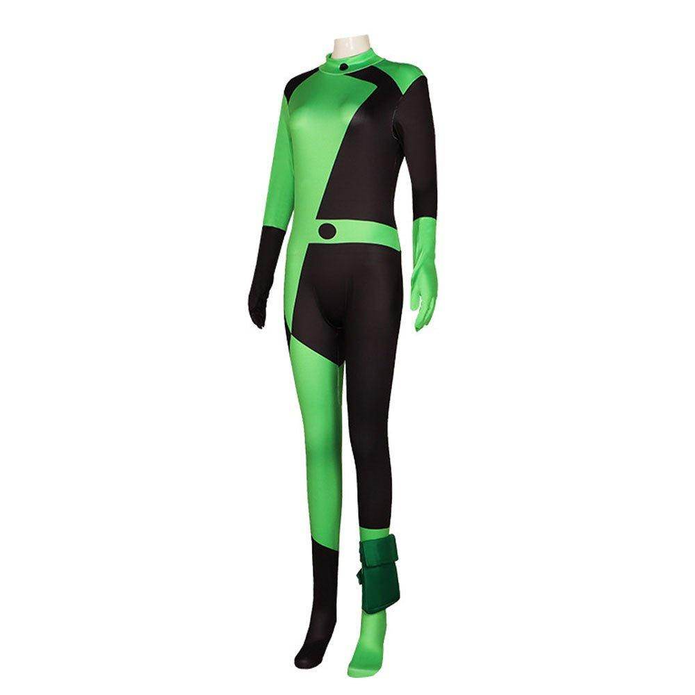 Kim Possible Shego Costume Bodysuit Jumpsuit Party Halloween - Ecosfun