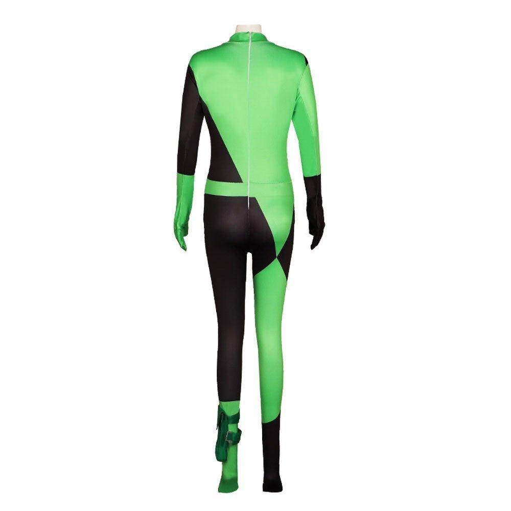 Kim Possible Shego Costume Bodysuit Jumpsuit Party Halloween - Ecosfun