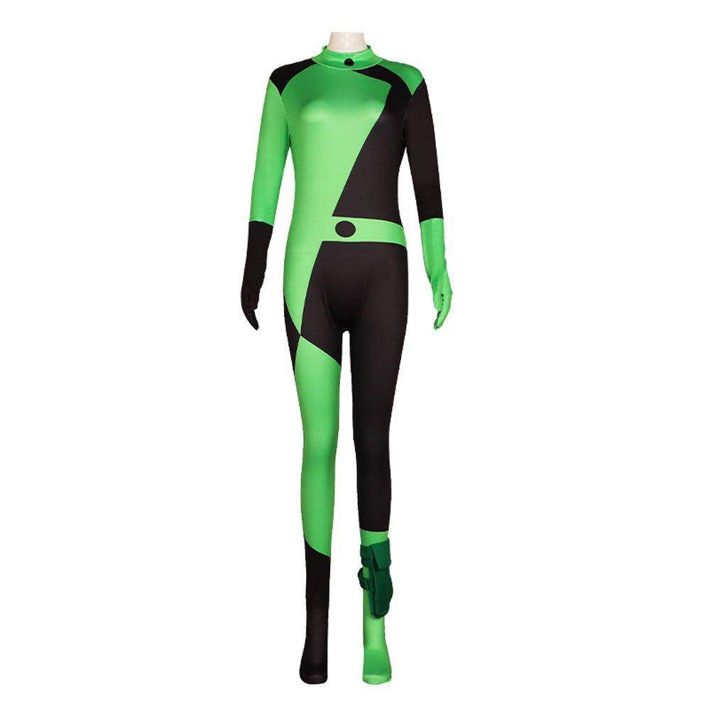 Kim Possible Shego Costume Bodysuit Jumpsuit Party Halloween - Ecosfun
