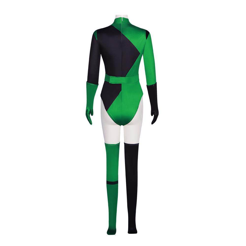 Kim Possible shego Costume Bodysuit Jumpsuit Swimsuit - Ecosfun
