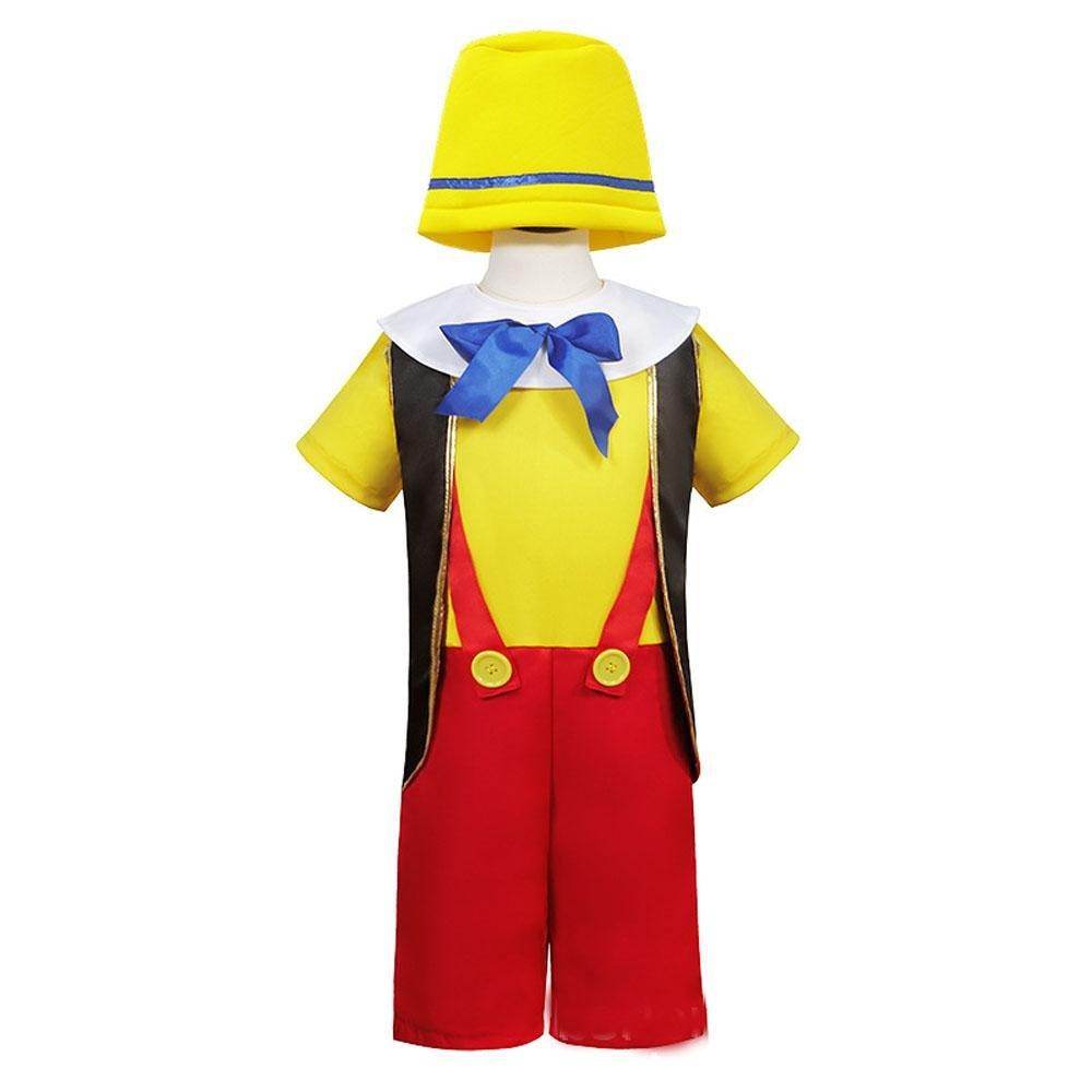 Long nose Pinocchio Set Halloween Carnival Cosplay Costume For Kids - Ecosfun