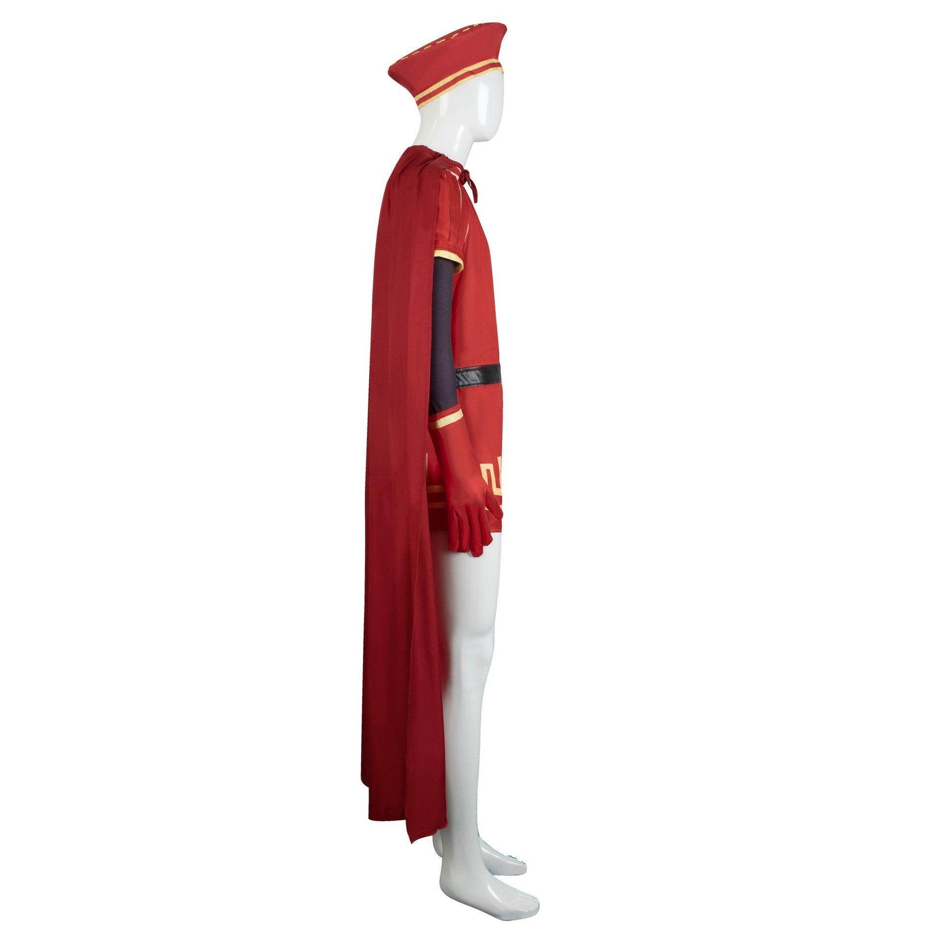 Lord Farquaad Halloween Cosplay Costume Shrek Red Robe Cape - Ecosfun