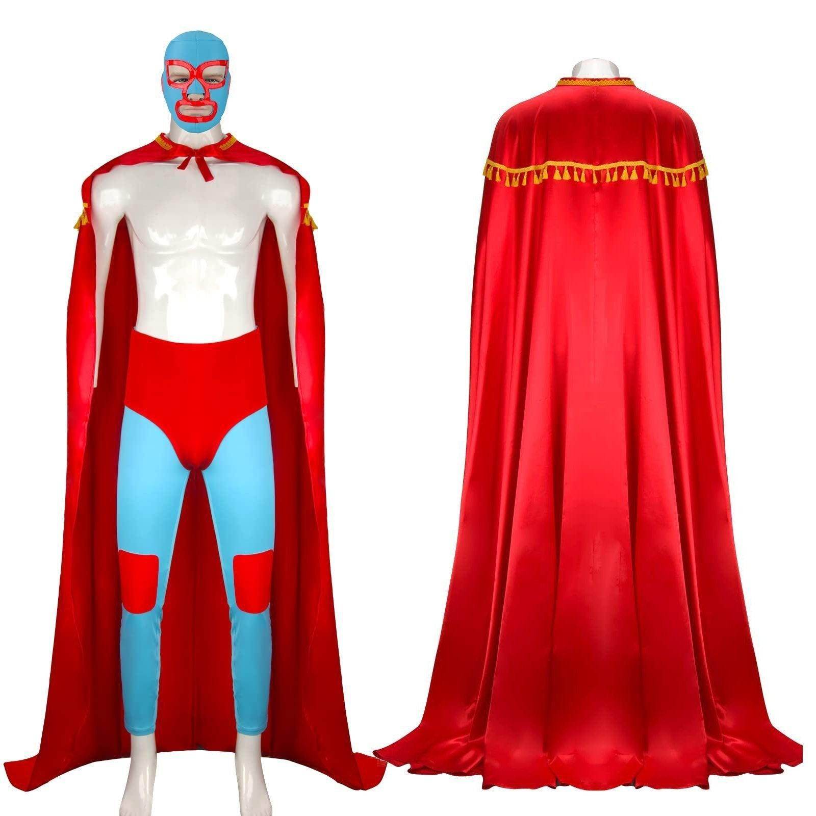 Nacho Libre Costume for Adults with Cape Headgear - Ecosfun