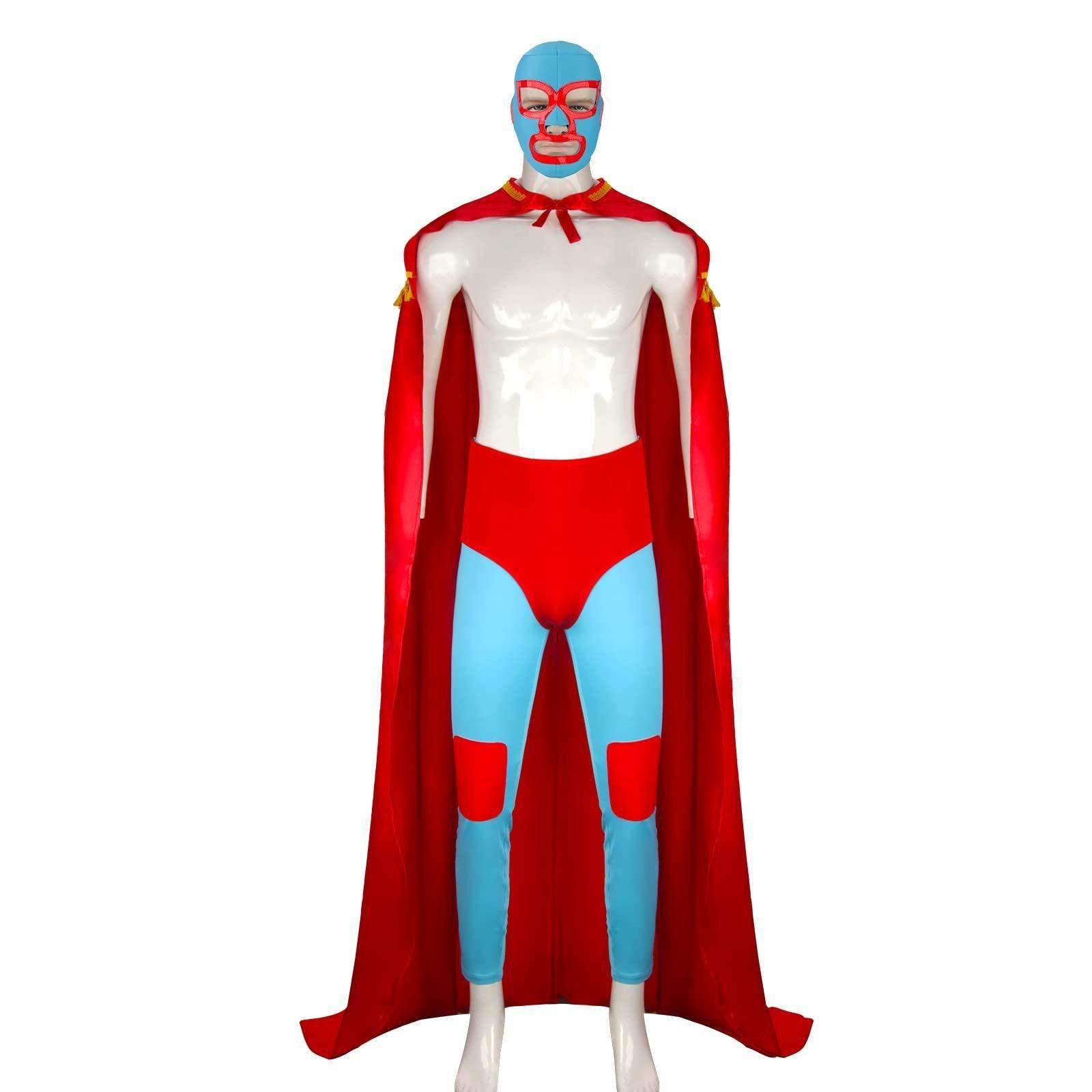 Nacho Libre Costume for Adults with Cape Headgear - Ecosfun