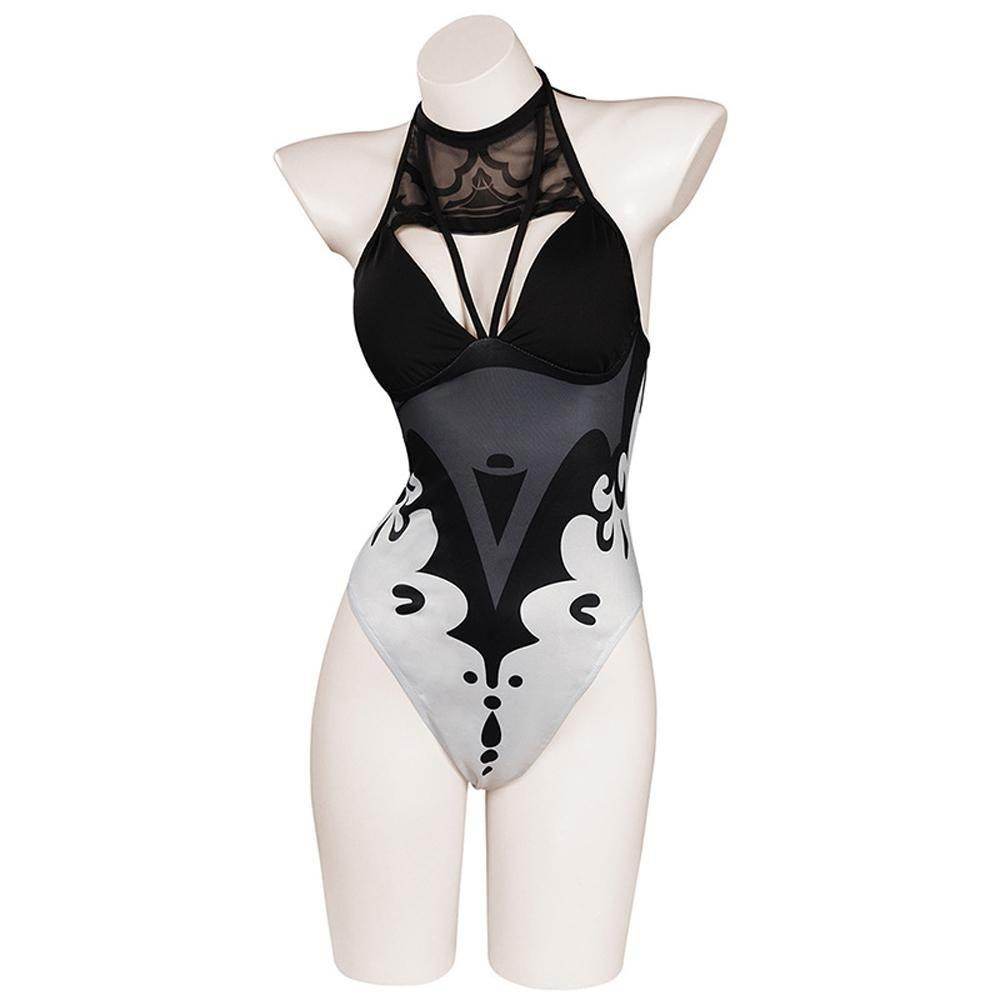 NieR Automata YoRHa No.2 Swimsuit Cosplay Costume Swimwear Outfits - Ecosfun