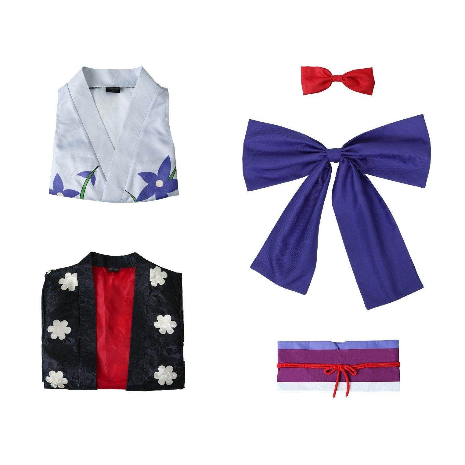 One Piece Nico Robin Costumes Japanese Anime Kimono Robe Fancy cosplay - Ecosfun