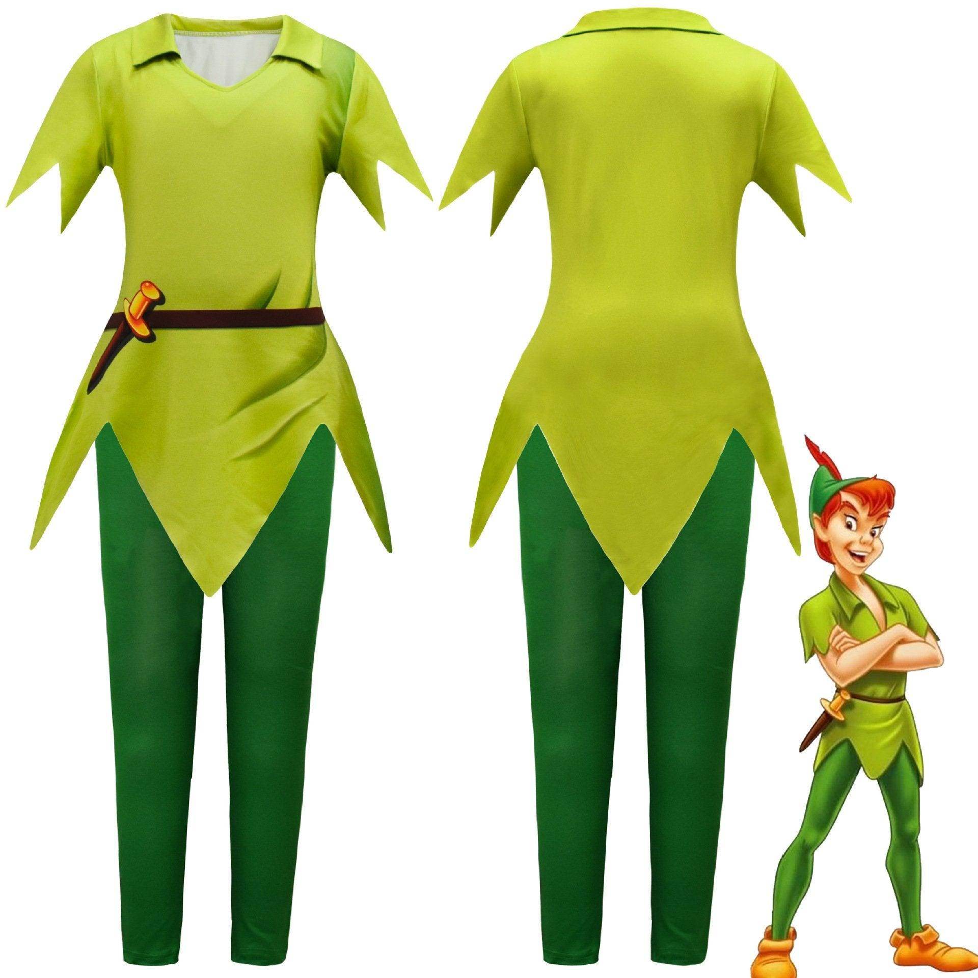Peter Pan Shorts Suit Halloween Outfits Cosplay Costume For Kids - Ecosfun
