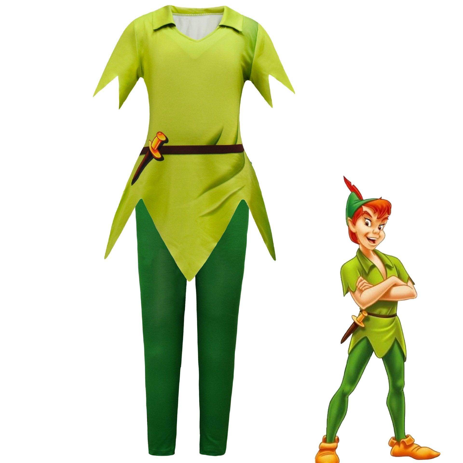 Peter Pan Shorts Suit Halloween Outfits Cosplay Costume For Kids - Ecosfun