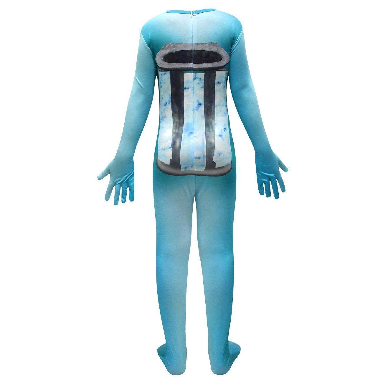 Skibidi Toilet Blue Jumpsuit Titan Tv man Cosplay Costume For Kids - Ecosfun