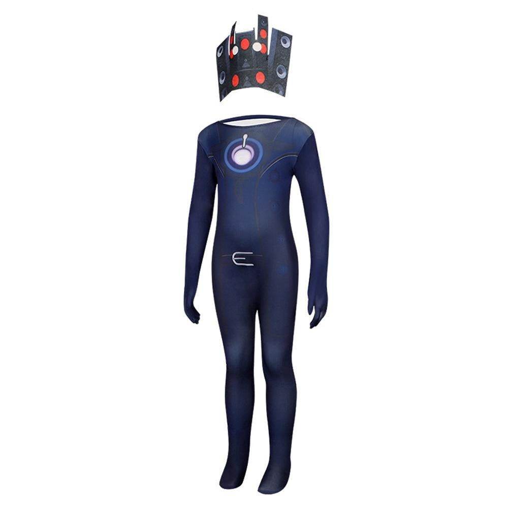 Skibidi Toilet Game Kids Cosplay Costume Jumpsuit Halloween Carnival Suit - Ecosfun