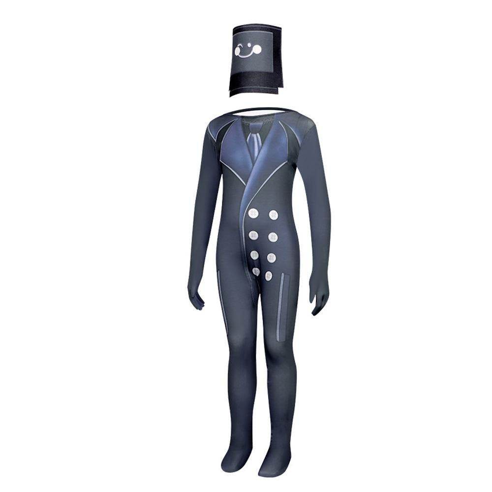 Skibidi Toilet Game Kids Cosplay Costume Jumpsuit Halloween Carnival Suit - Ecosfun