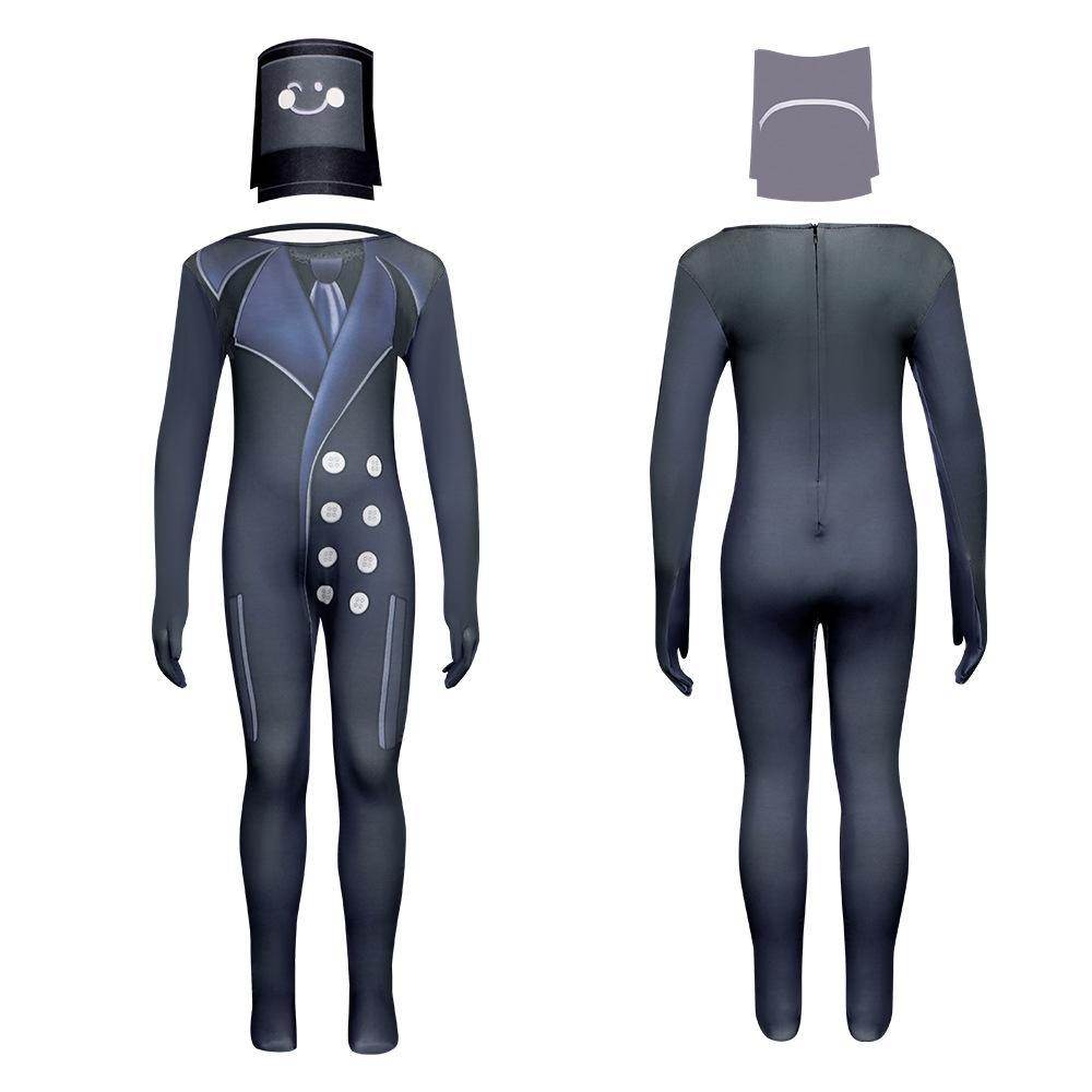 Skibidi Toilet Game Kids Cosplay Costume Jumpsuit Halloween Carnival Suit - Ecosfun