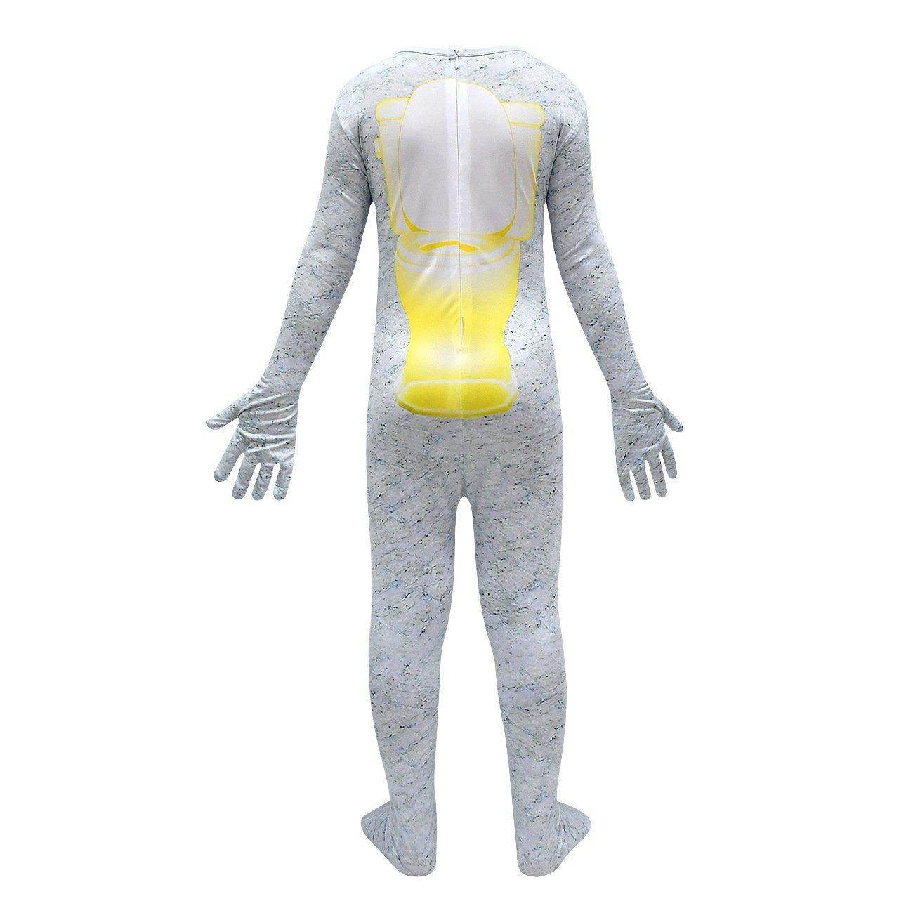 Skibidi Toilet White Jumpsuit Titan Tv man Cosplay Costume For Kids - Ecosfun