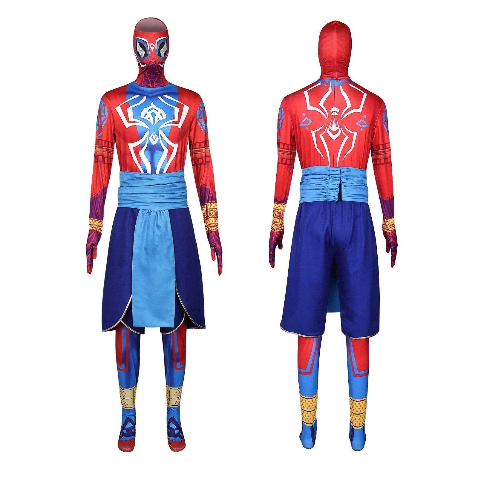 Spider-Man India Pavitr Prabhakar Bodysuit Costume Cosplay Spider-Man: Across The Spider-Verse Suit - Ecosfun