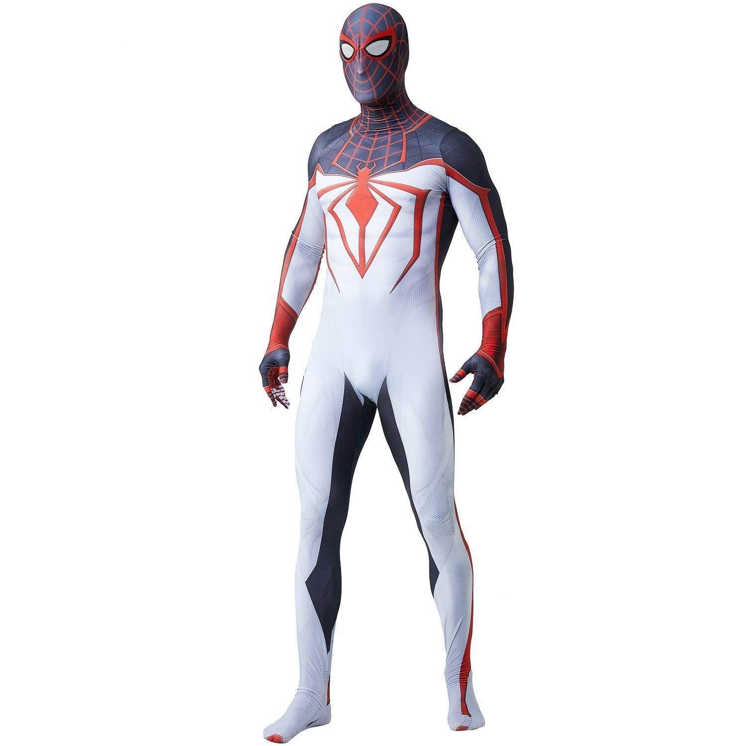 Spider-Man PS5 Game Miles Morales Tight Jumpsuit Costume for Adults and Kids - Ecosfun
