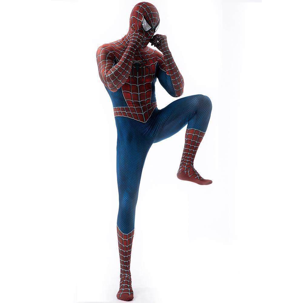 Spider-Man Tony Costume Cosplay Jumpsuit Superhero Bodysuit Tights Halloween - Ecosfun