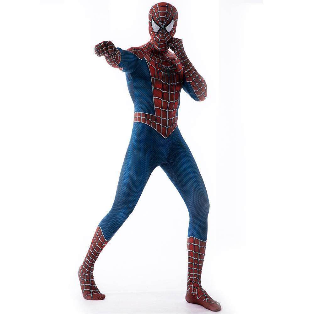 Spider-Man Tony Costume Cosplay Jumpsuit Superhero Bodysuit Tights Halloween - Ecosfun
