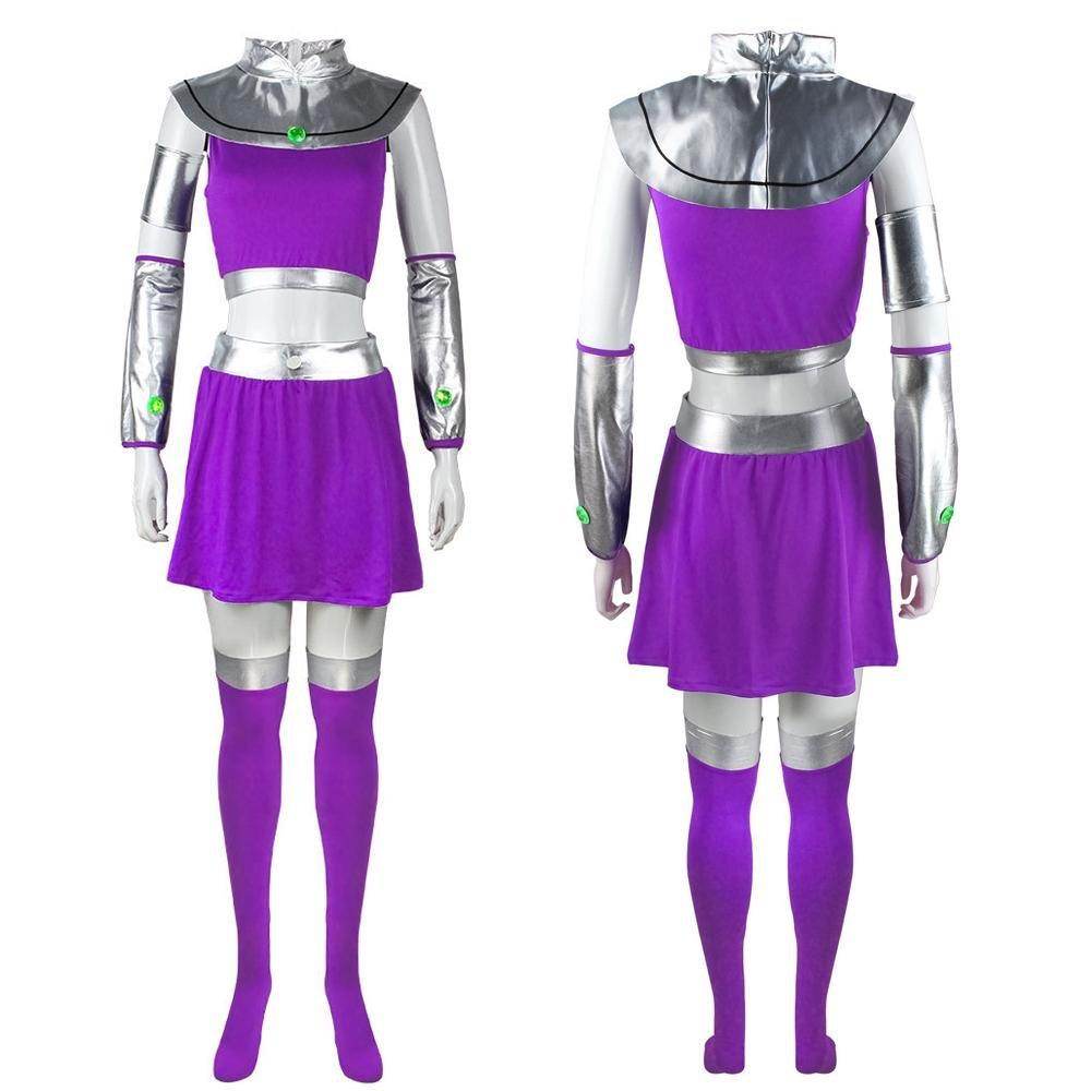 Starfire Costume Teen Titans Cosplay Halloween - Ecosfun