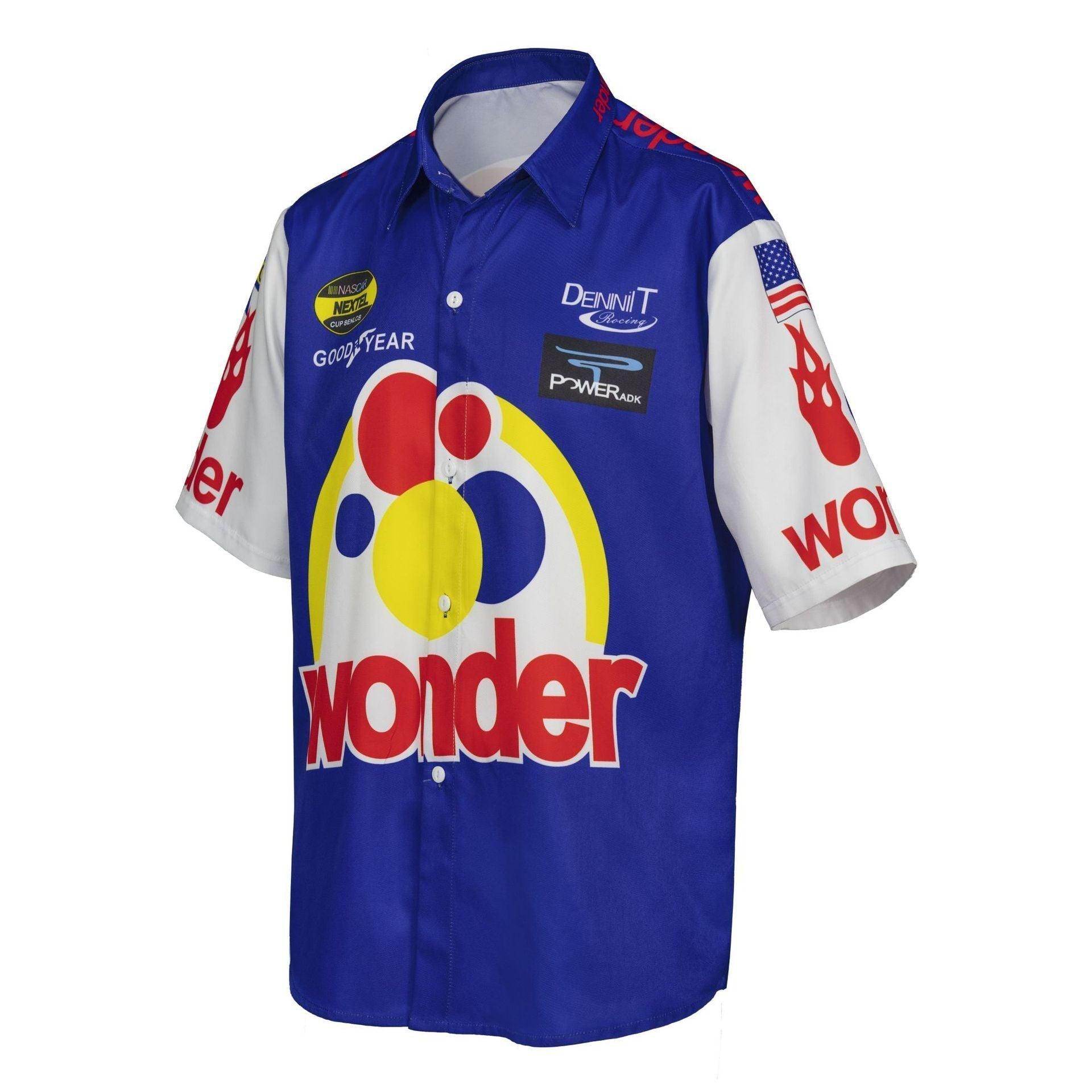 Talladega Nights Ricky Bobby Racing Shirt and Hat Set Men's Short Sleeve Casual Costume - Ecosfun