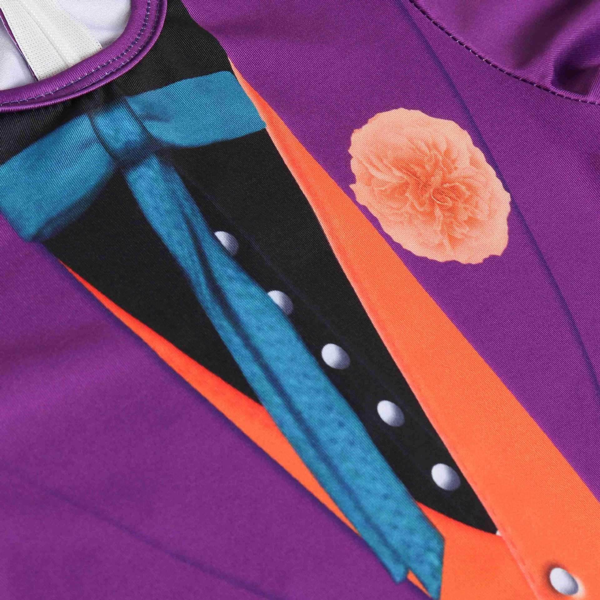 The Dark Knight Joker Cosplay Costume Halloween Jumpsuit Kids Bodysuit - Ecosfun