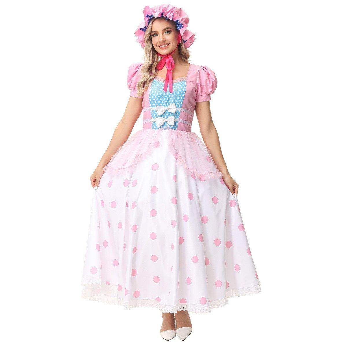 Toy Story 4 Little Bo Peep Cosplay Dress Halloween Costumes For Adult - Ecosfun