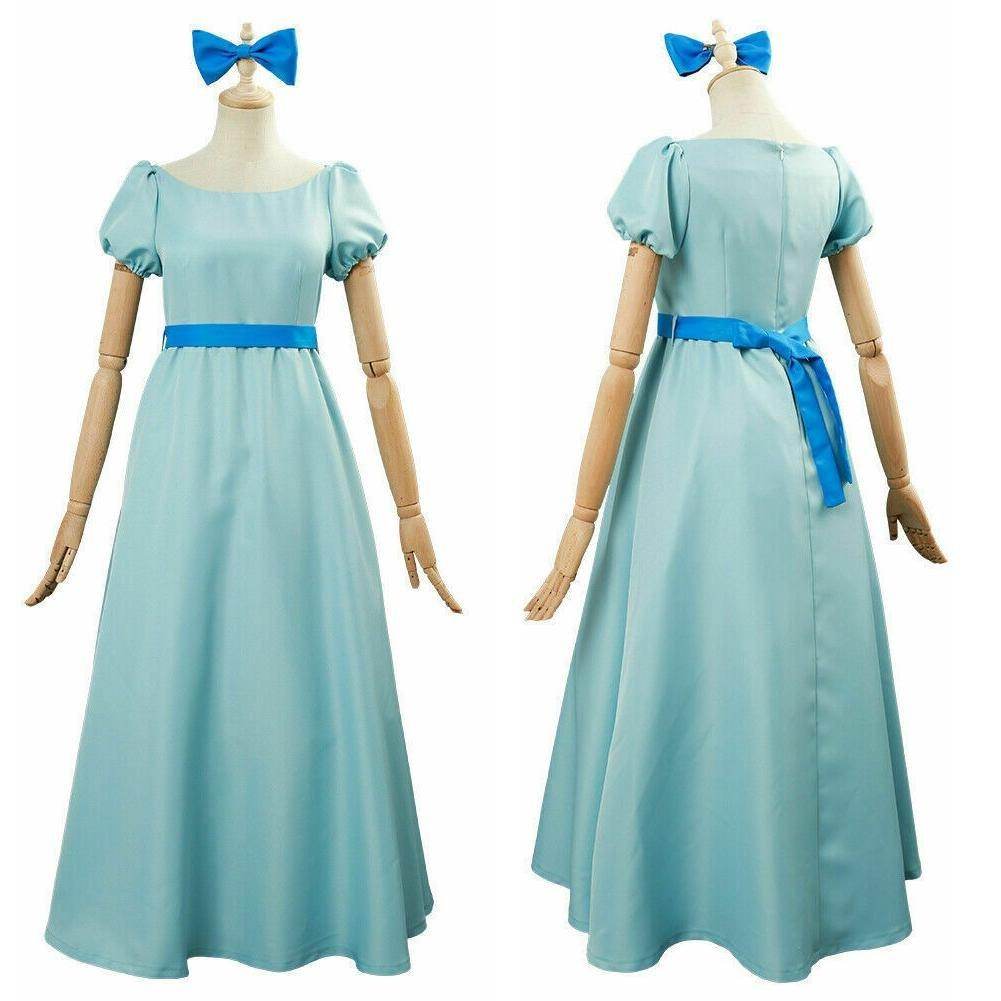 Wendy Darling Peter Pan Cosplay Costume Princess Dress for Women - Ecosfun
