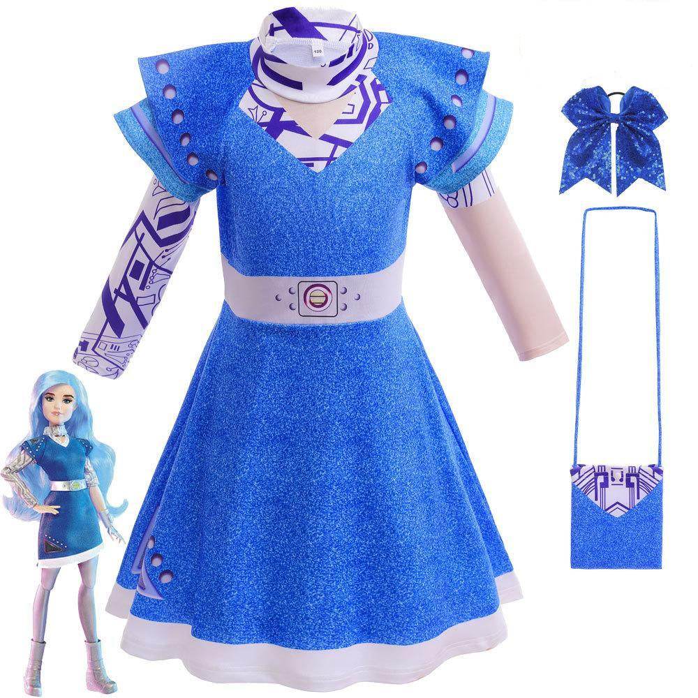 Zombie 3 Children's cheerleading cosplay costumes Halloween girls' dresses - Ecosfun