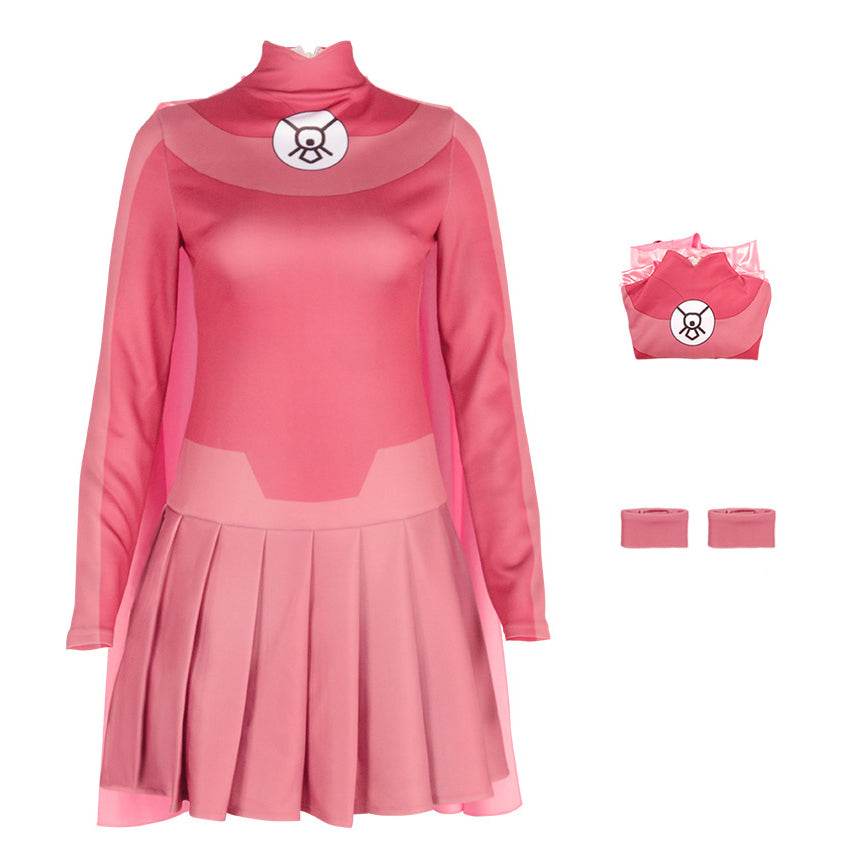 Atom Eve Invincible Costume Women Pink Party Carnival Cosplay Dress - Ecosfun