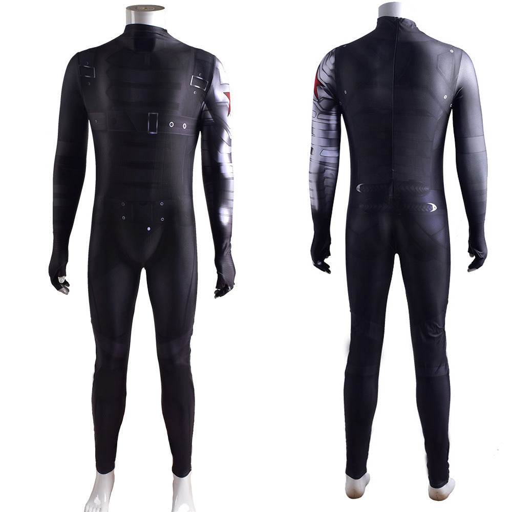 Bucky Barnes Winter Soldier Cosplay Costume Jumpsuit Zentai Party Carnival - Ecosfun
