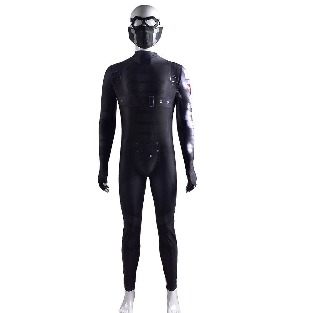 Bucky Barnes Winter Soldier Cosplay Costume Jumpsuit Zentai Party Carnival - Ecosfun