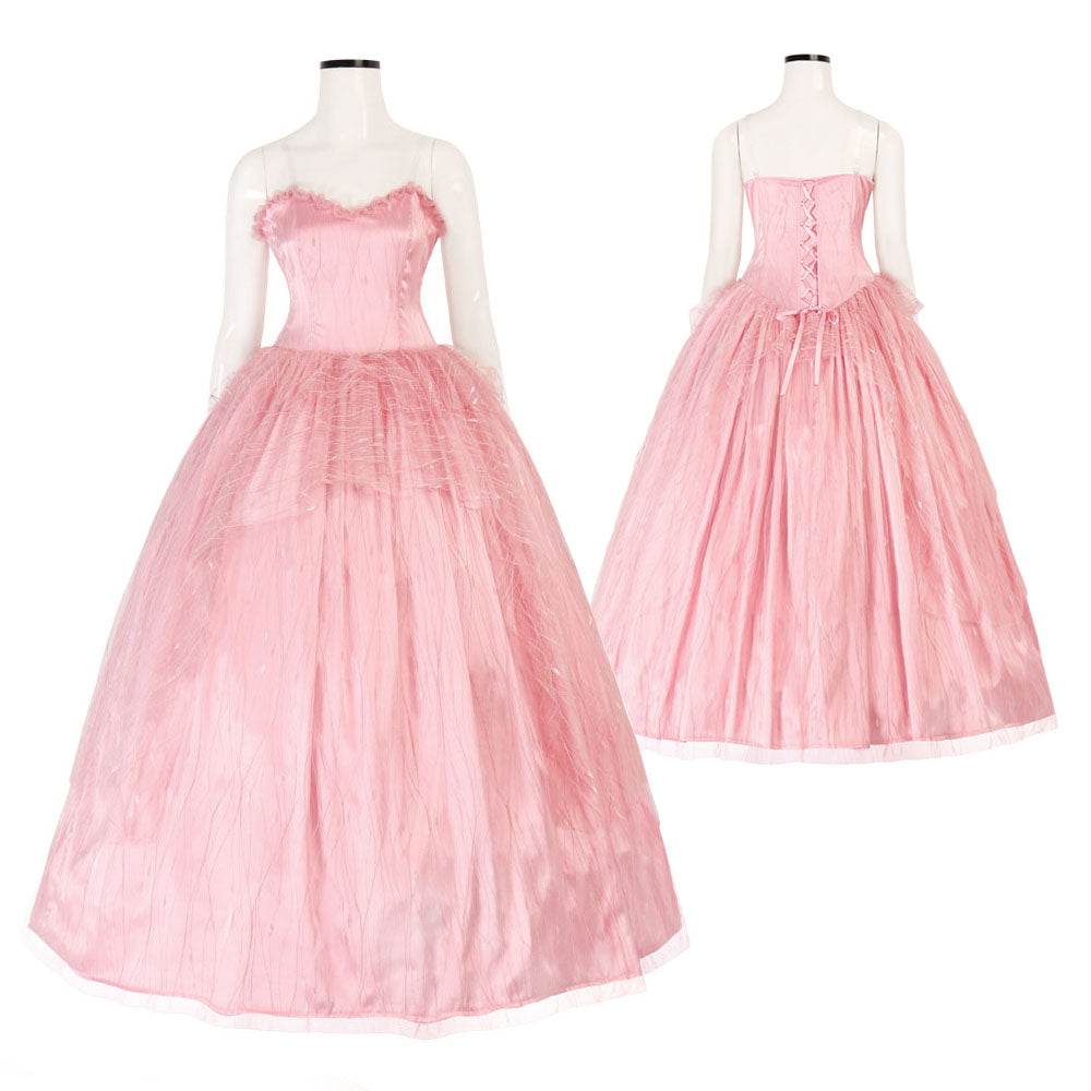 Wicked Glinda Women Pink Dress Outfit Carnival Halloween Cosplay Costume - Ecosfun
